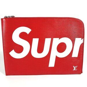 LOUIS VUITTON M67722 Epi Pochette Jules GM supreme collaboration bag Clutch